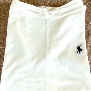 Ralph Lauren White Long Sleeve Polo Tee